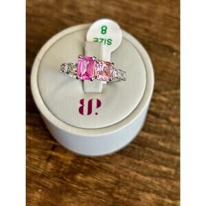Bomb Party RBP5497 A Mesmerizing Gaze LC Pink Corundum & Rose Quartz Size 8